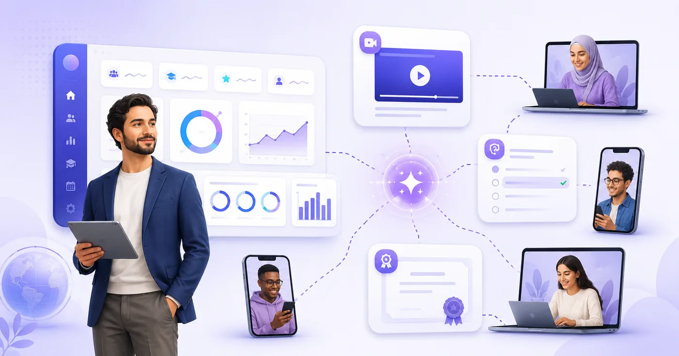 La plateforme complète de gestion de la formation, avec IA.